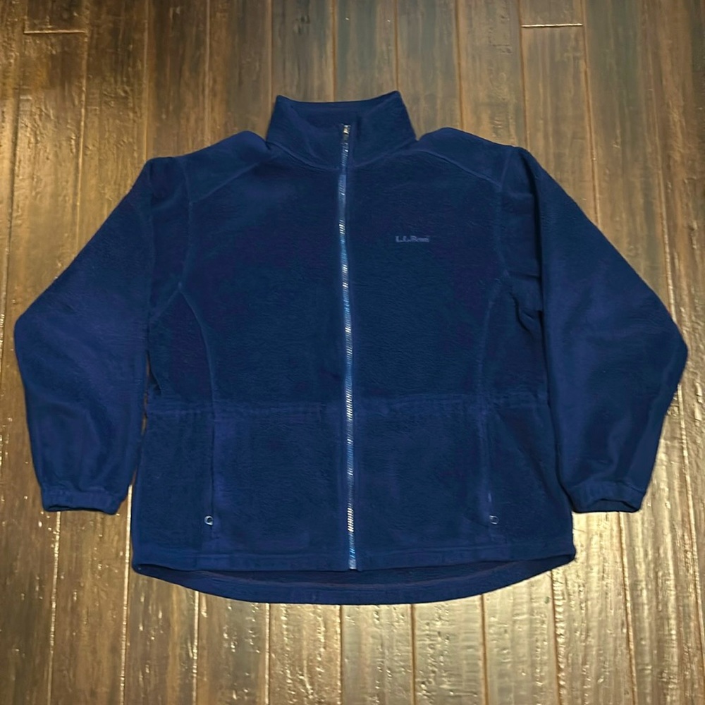 Blue L.L. bean Zip Up Sweater